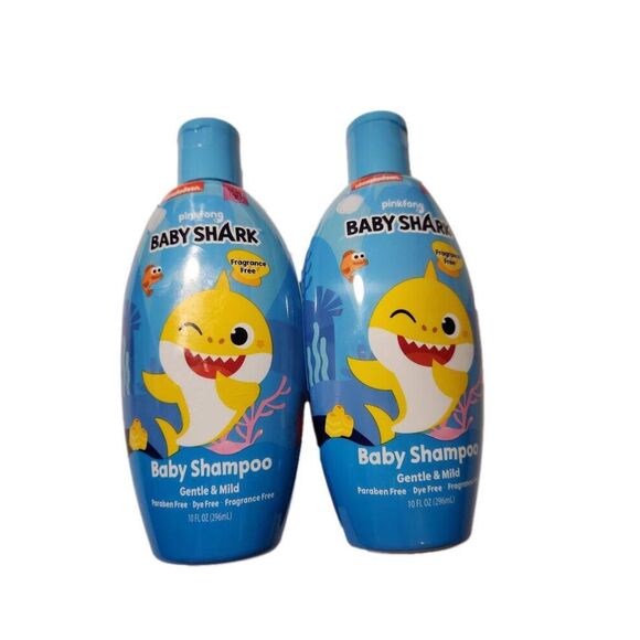 Pinkfong Nickelodeon Baby‎ Shark Baby Shampoo Gentle & Mild 10 fl oz 2 Pack Set - Picture 1 of 1